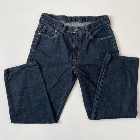 Levi's 550™ Relaxed Fit Straight Leg Baggy Dark Stonewash Jeans, Size 34 30 - Picture 4 of 13